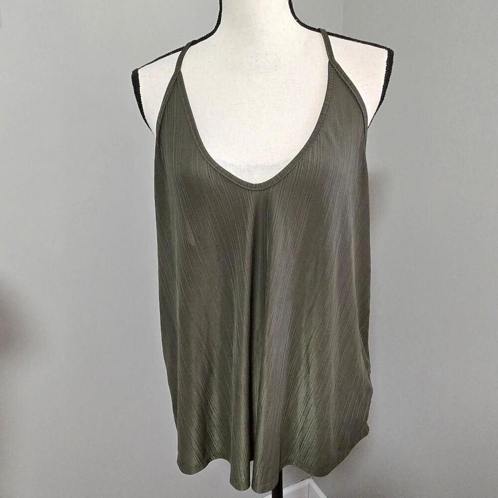 Intimately free people green racerback tank top large